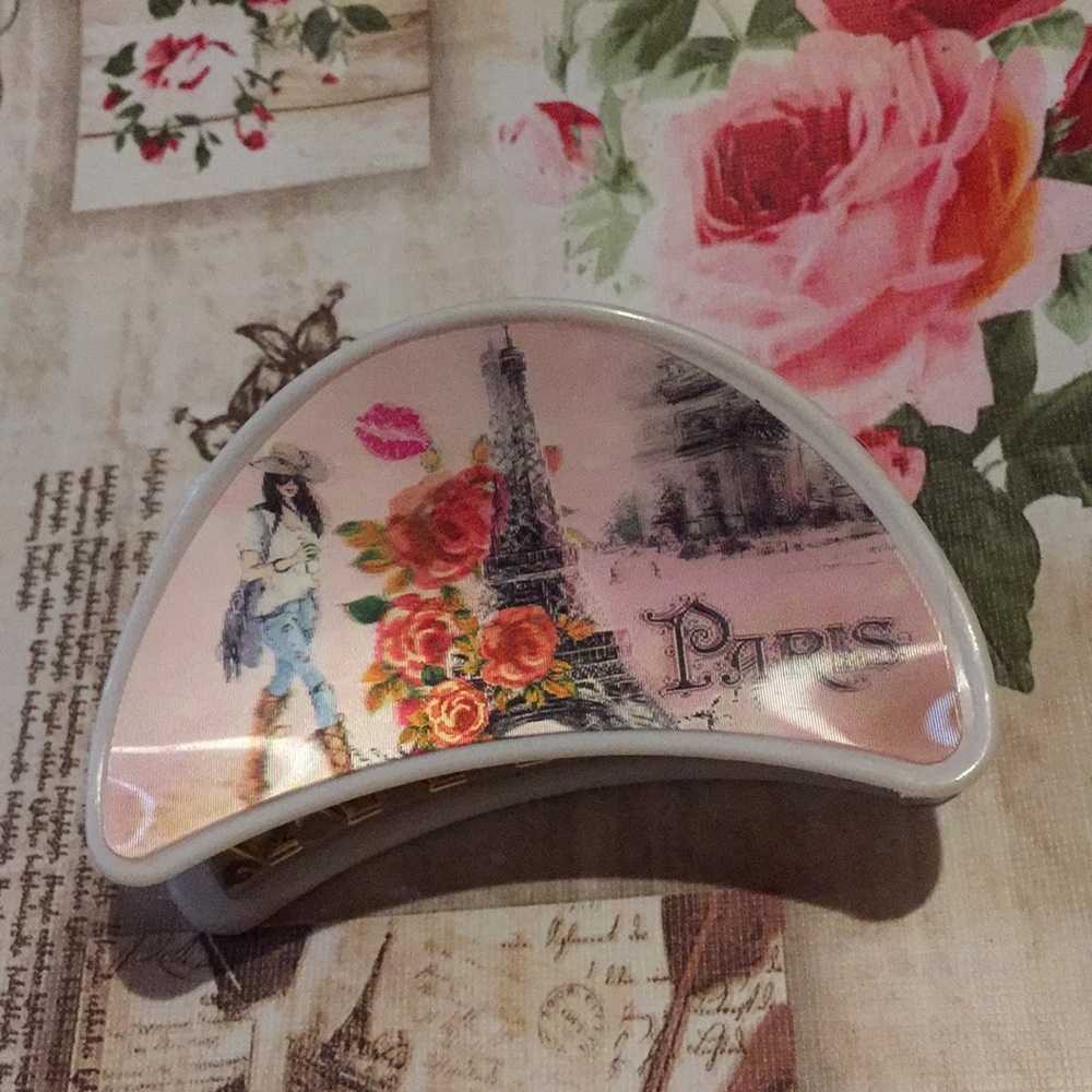 Hair Clip 3D 'Paris flowers'